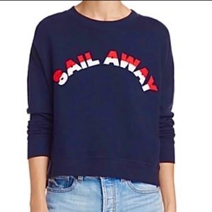 Joie Sail Away navy blue sweatshirt size S
